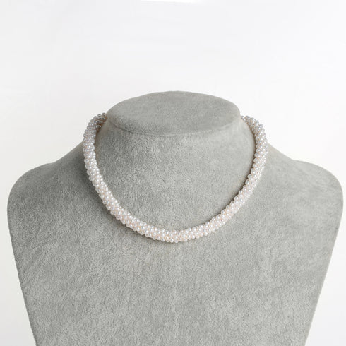 2-3mm White Freshwater Pearls Necklace with Magnetic Lock - House Of Pearls